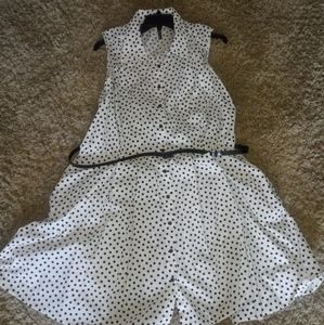 White polka dot sleeveless 👗 NWOT sz 22W